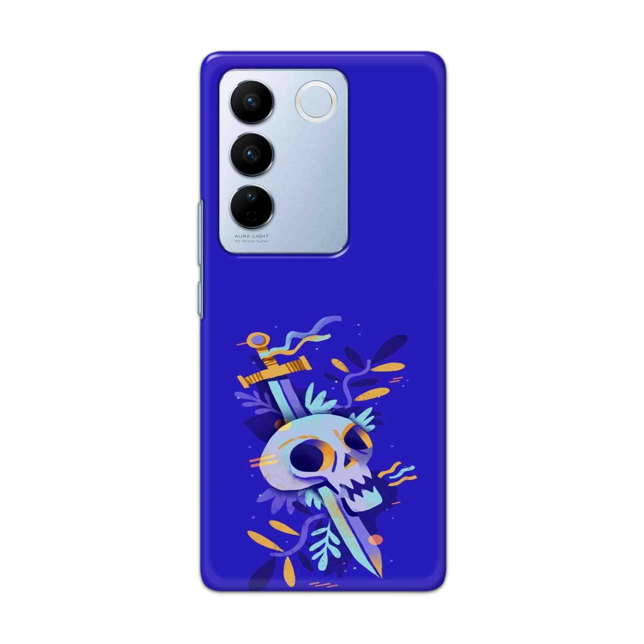 Buy Blue Skull Hard Back Mobile Phone Case Cover For Vivo V27 Online