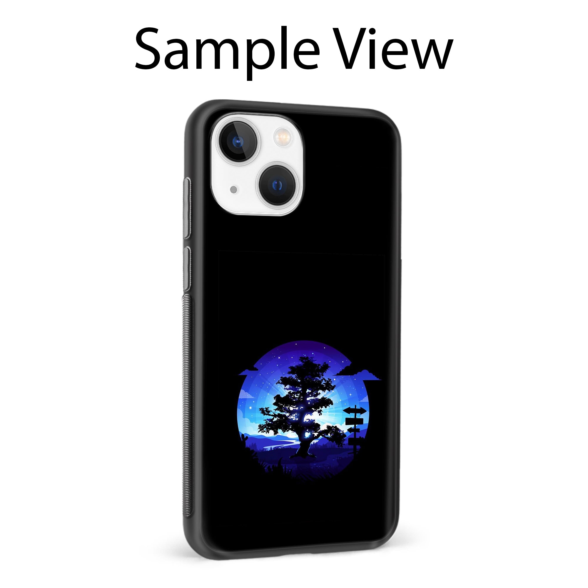 Buy Night Tree Metal-Silicon Back Mobile Phone Case/Cover For Samsung Galaxy M51 Online
