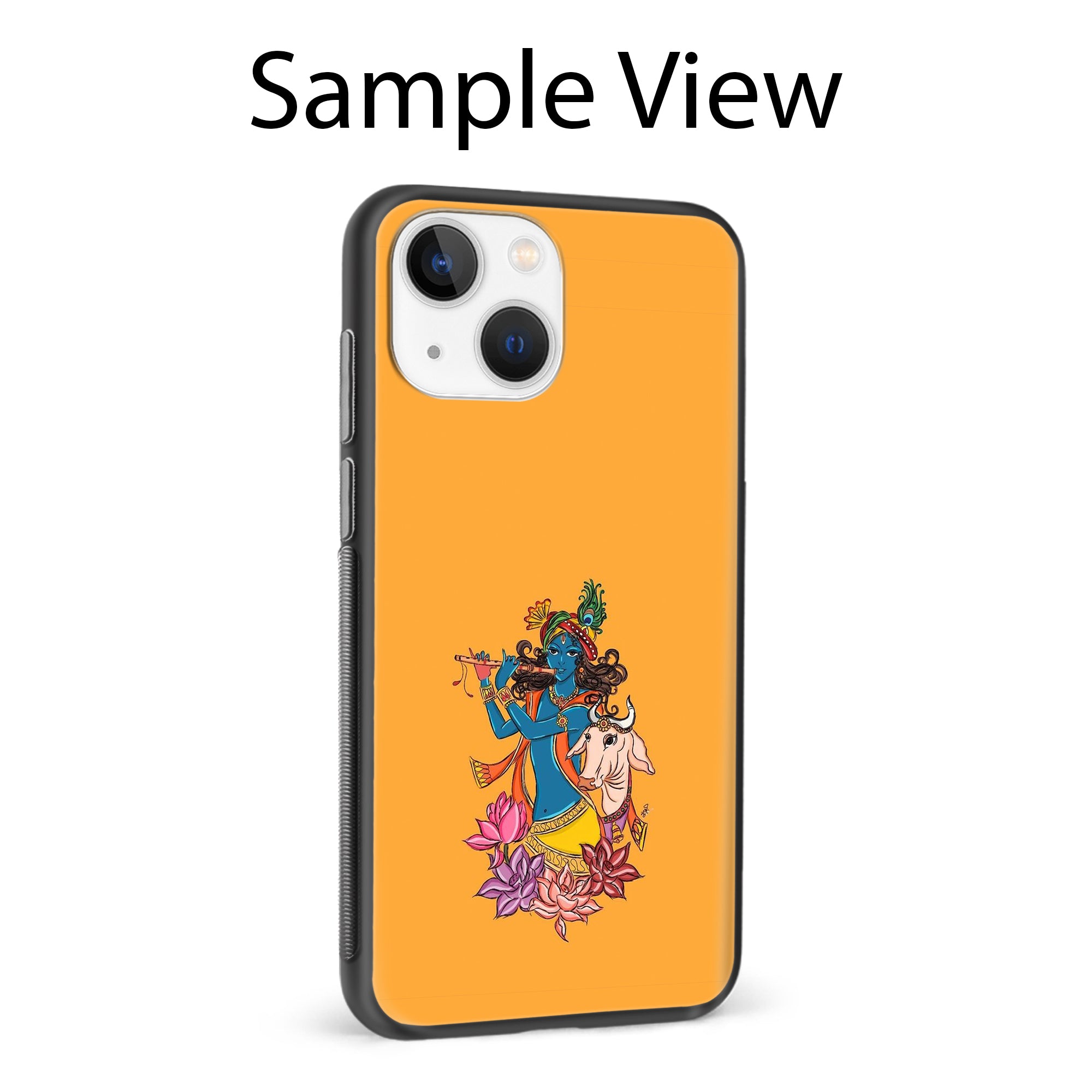 Buy Radhe Krishna Metal-Silicon Back Mobile Phone Case/Cover For Samsung Galaxy M32 Online