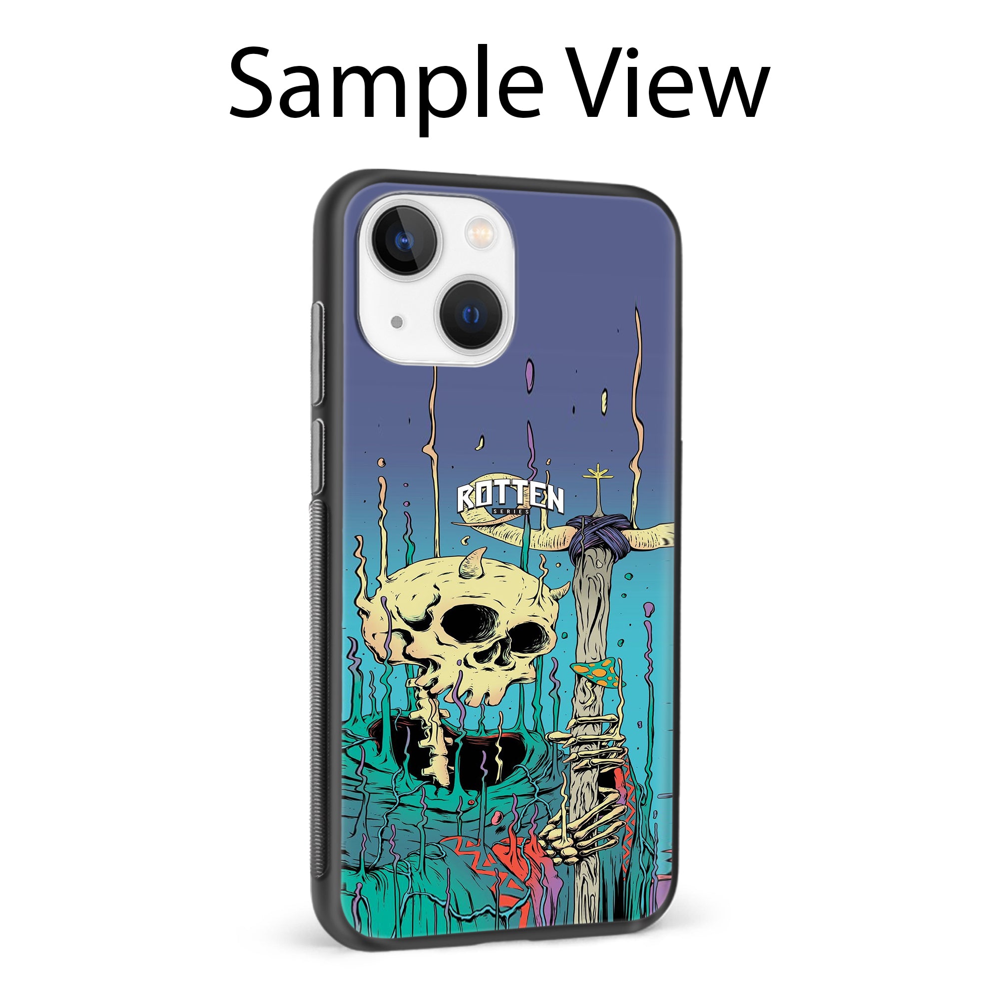 Buy Skull Metal-Silicon Back Mobile Phone Case/Cover For Samsung Galaxy M51 Online