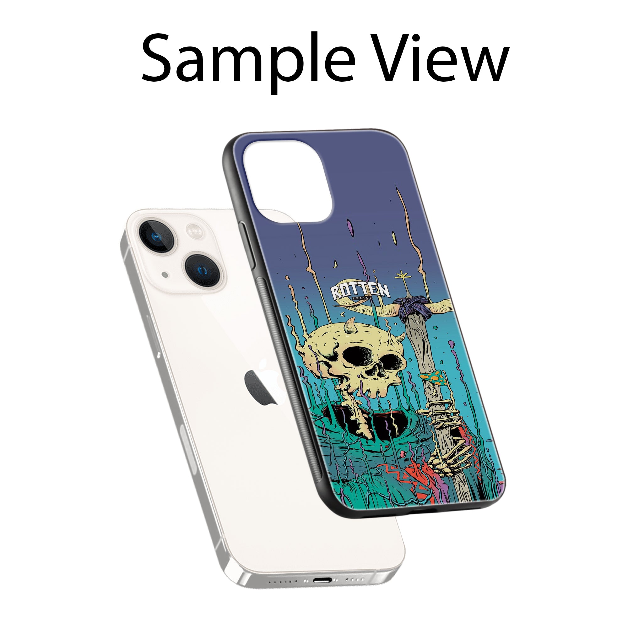 Buy Skull Metal-Silicon Back Mobile Phone Case/Cover For Samsung Galaxy S24 Online