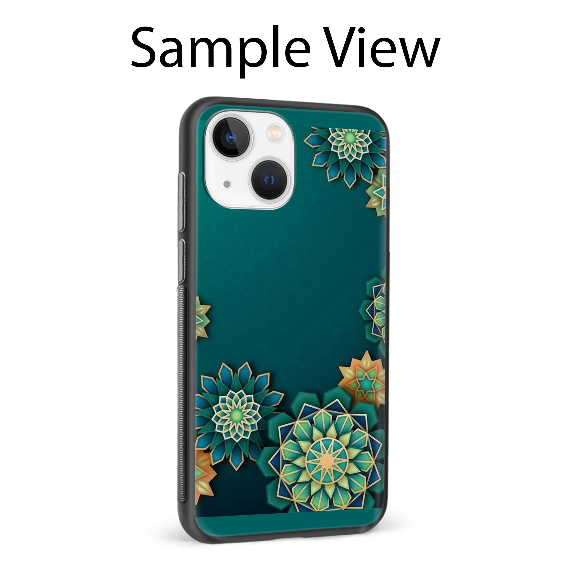 Buy Green Flower Metal-Silicon Back Mobile Phone Case/Cover For Samsung Galaxy M51 Online