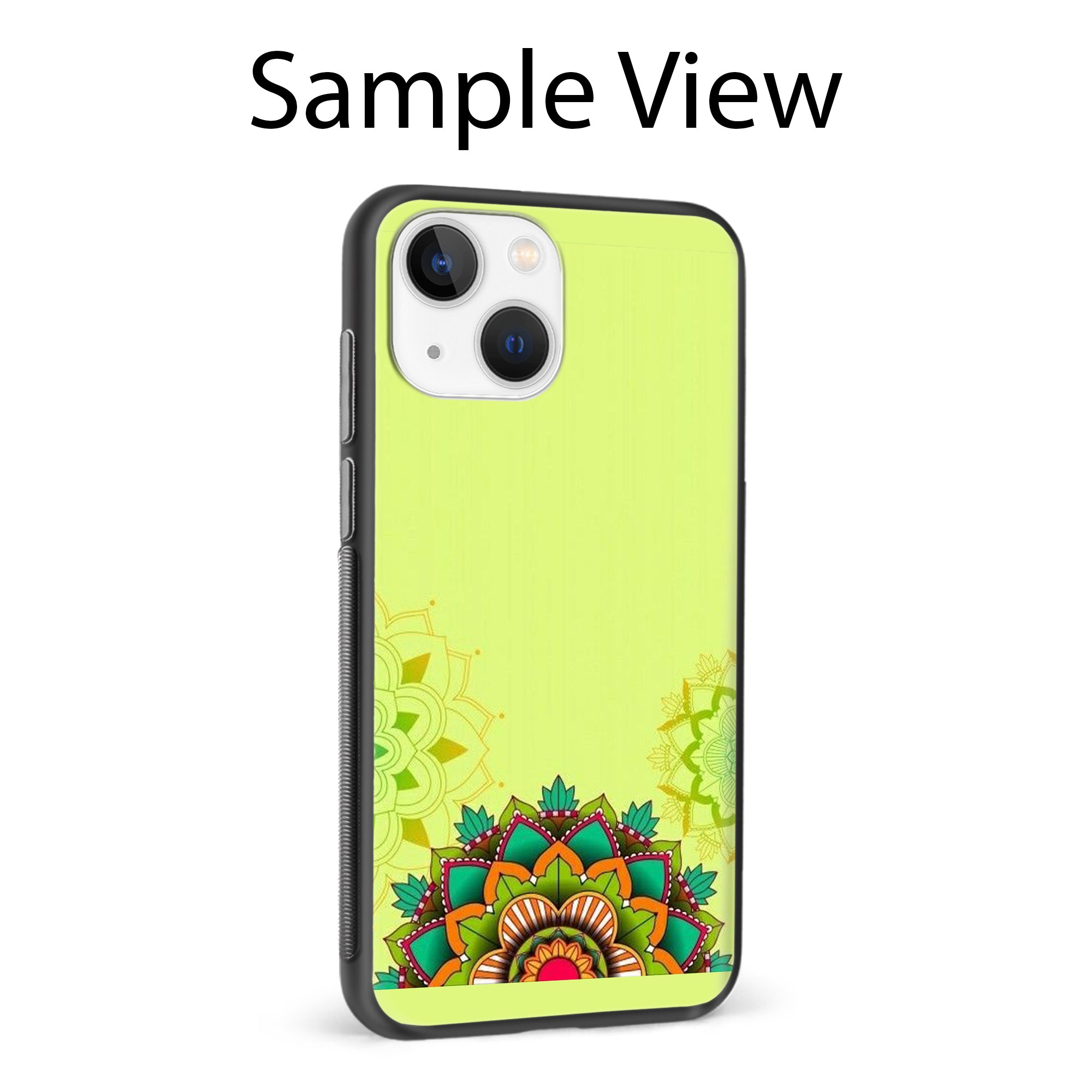 Buy Flower Mandala Metal-Silicon Back Mobile Phone Case/Cover For Samsung S22 Ultra Online