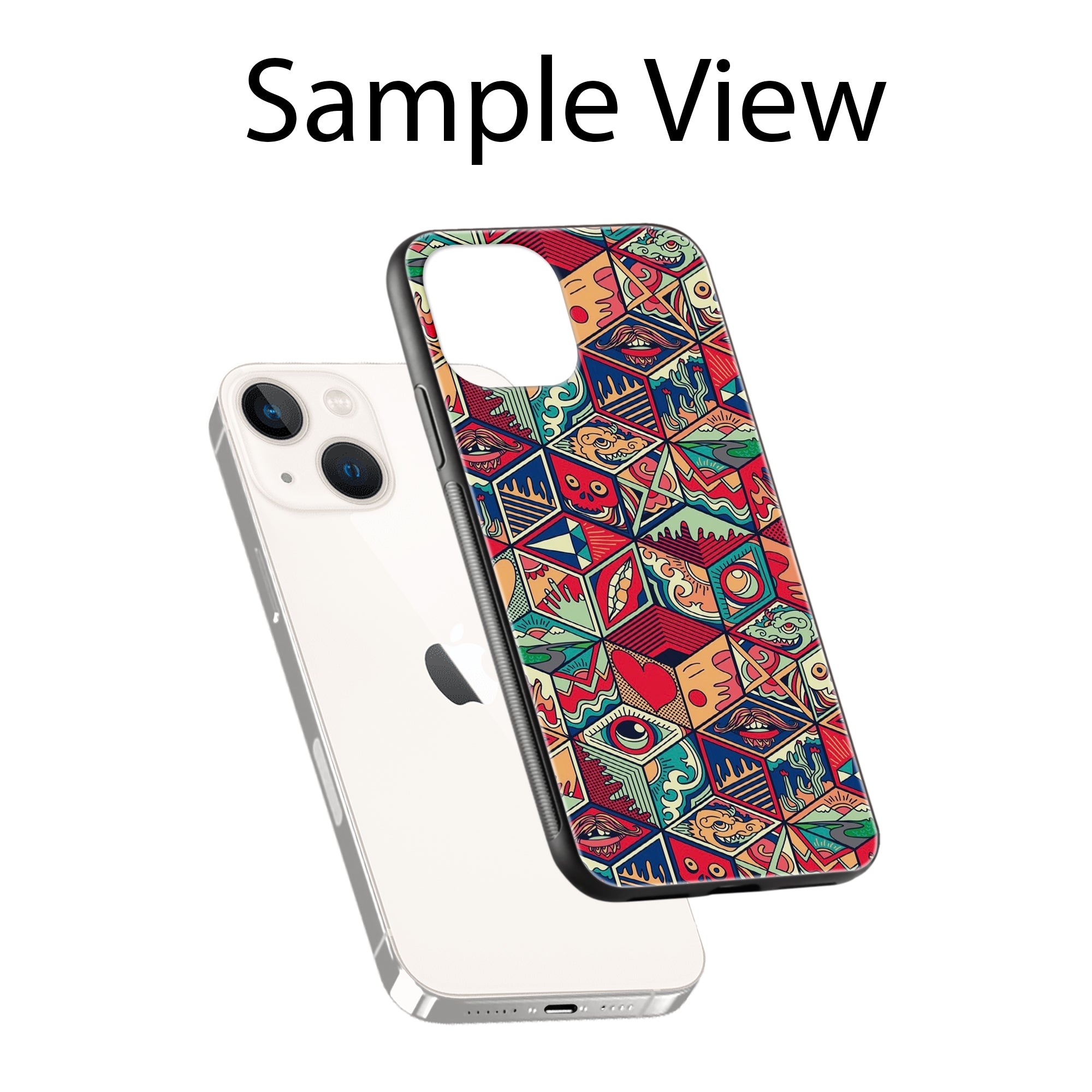 Buy Face Mandala Metal-Silicon Back Mobile Phone Case/Cover For Samsung S22 Ultra Online