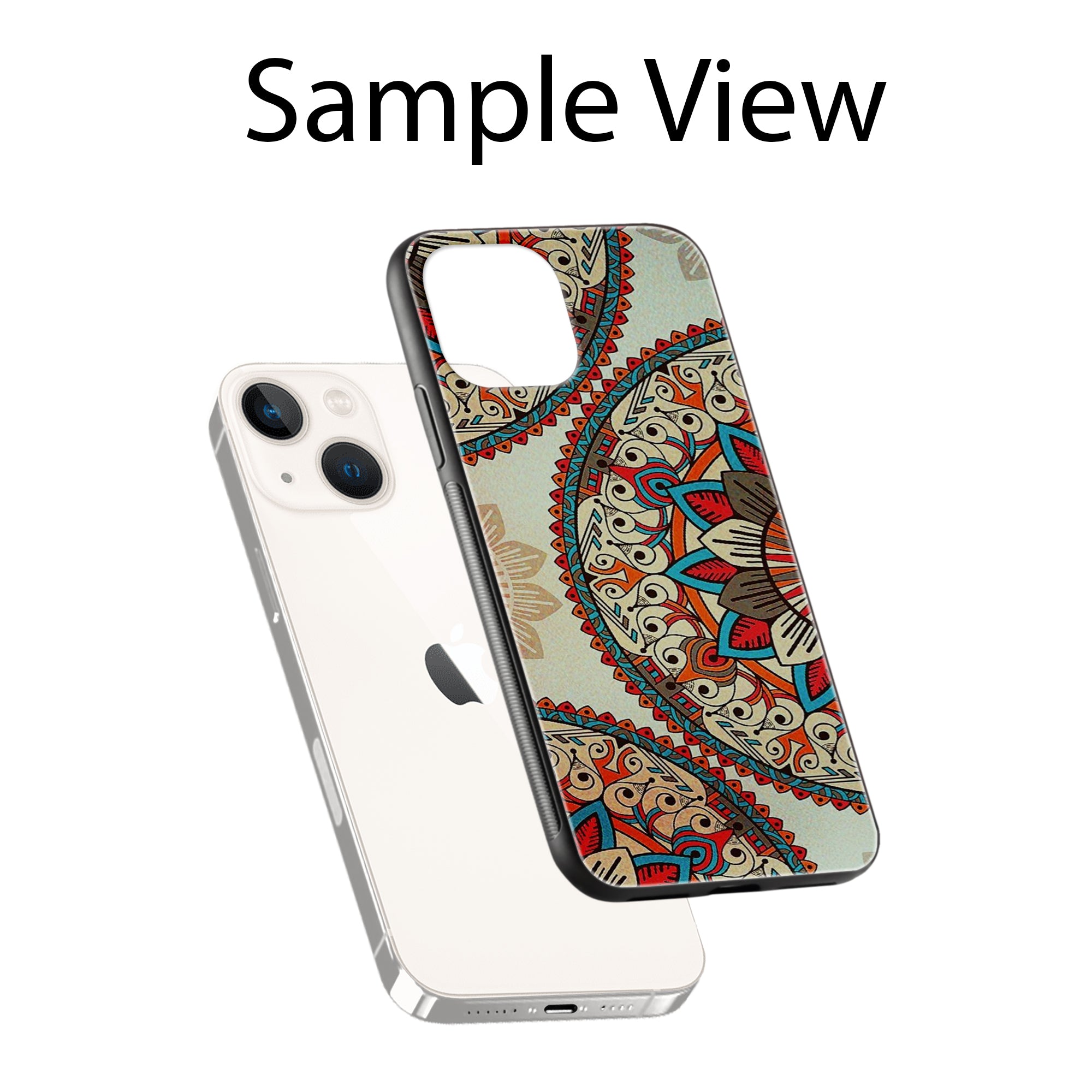 Buy Aztec Mandalas Metal-Silicon Back Mobile Phone Case/Cover For Samsung Galaxy S24 Plus 5G Online