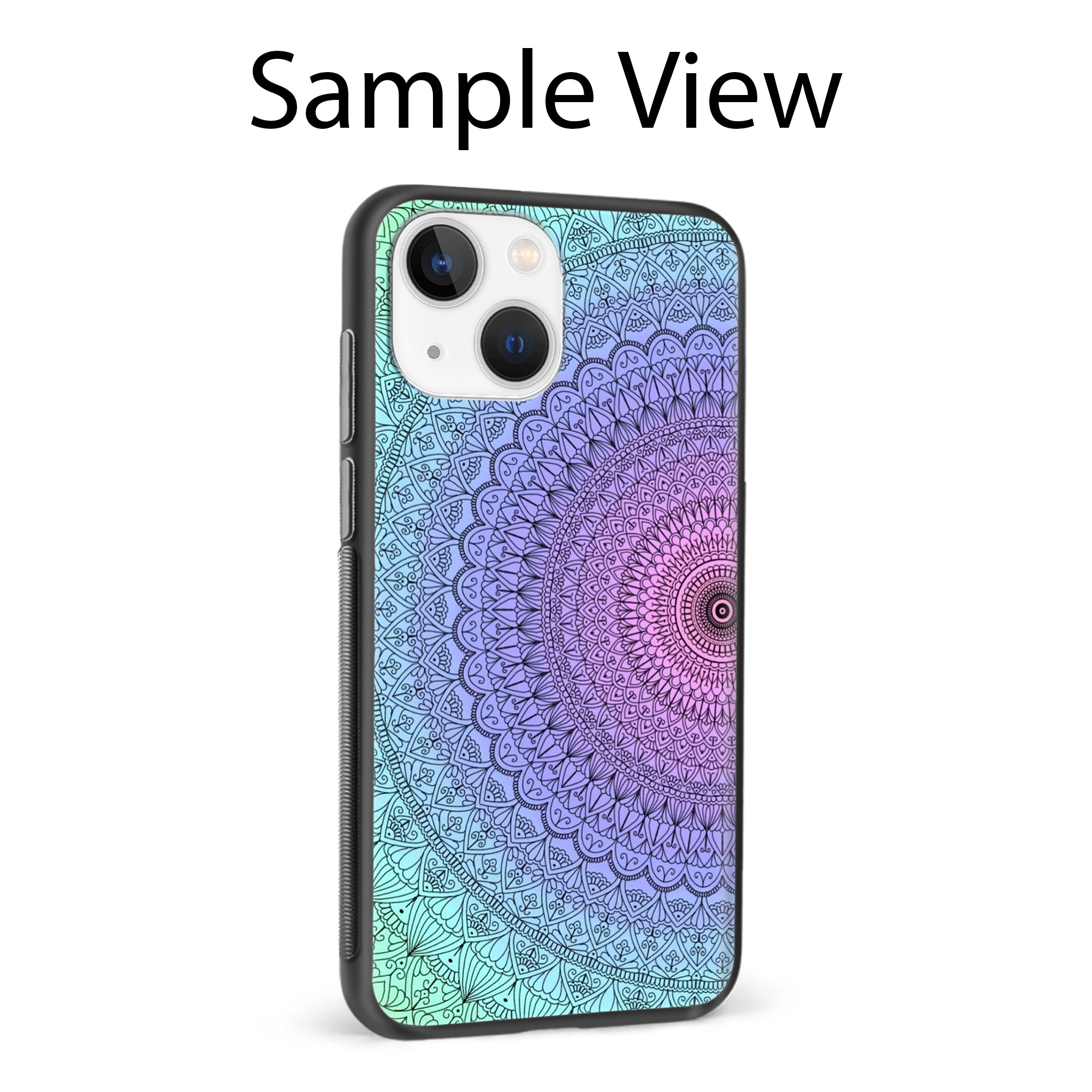 Buy Colourful Mandala Metal-Silicon Back Mobile Phone Case/Cover For Samsung Galaxy M51 Online