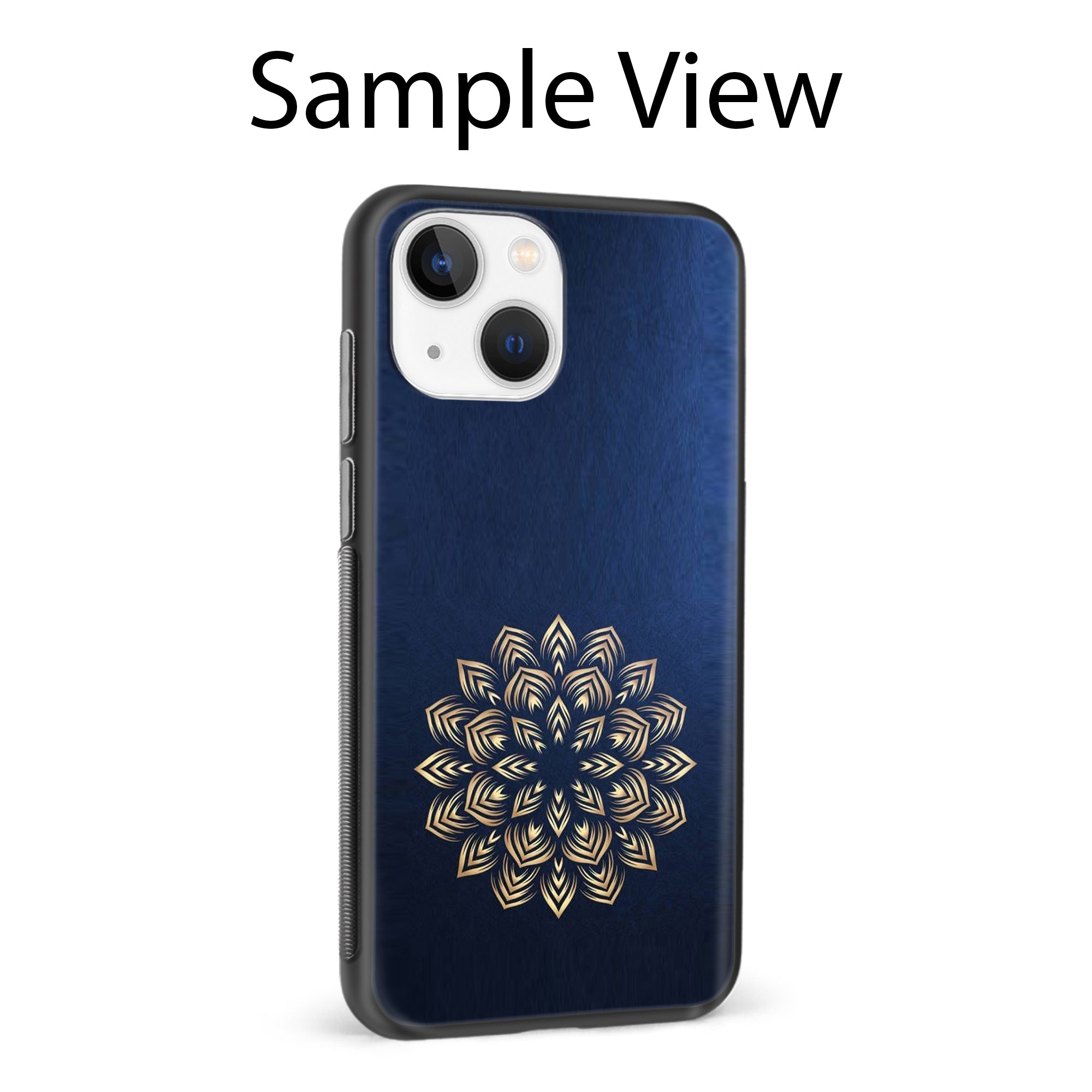 Buy Heart Mandala Metal-Silicon Back Mobile Phone Case/Cover For Samsung S22 Ultra Online