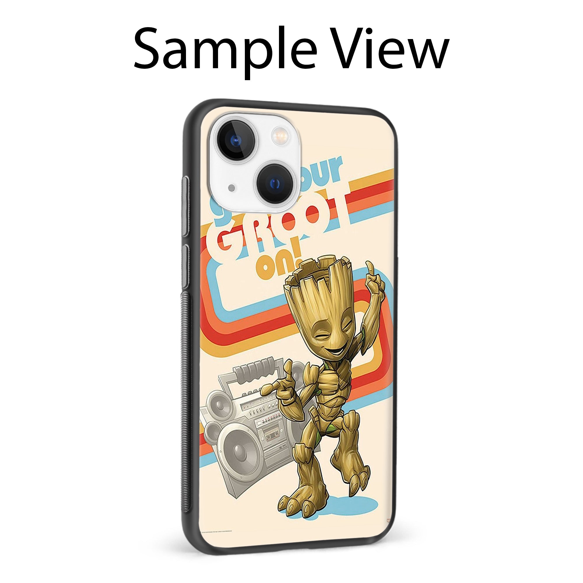 Buy Groot Metal-Silicon Back Mobile Phone Case/Cover For Samsung S22 Ultra Online
