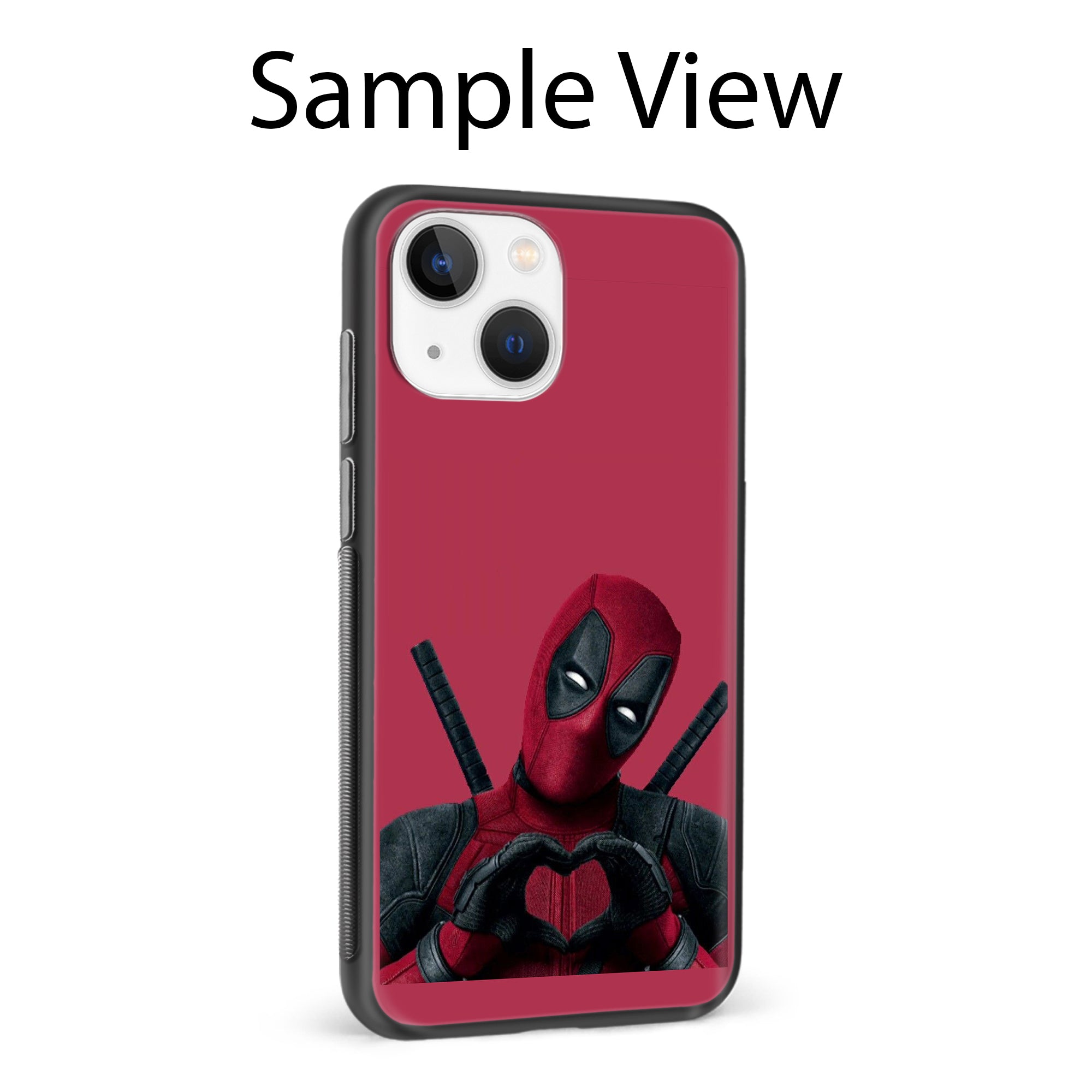 Buy Deadpool Heart Metal-Silicon Back Mobile Phone Case/Cover For Samsung Galaxy M32 Online