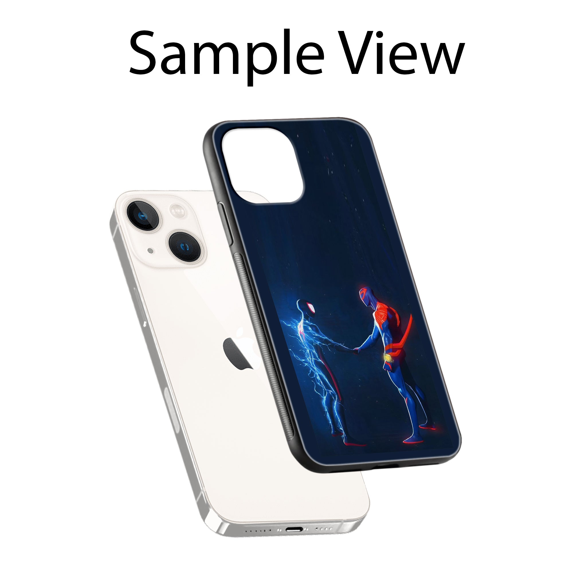 Buy Miles Morales Meet With Spiderman Metal-Silicon Back Mobile Phone Case/Cover For Samsung Galaxy M32 Online