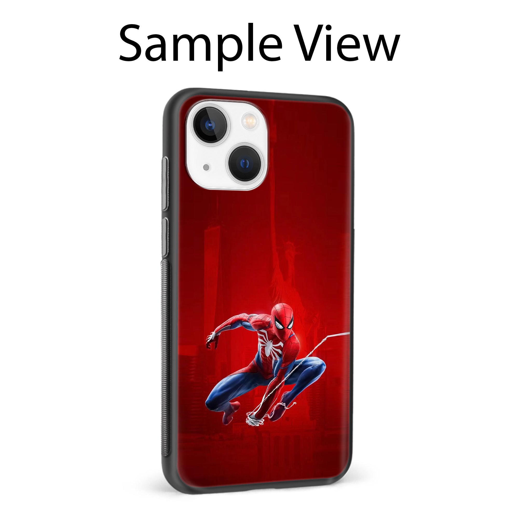 Buy Spiderman Metal-Silicon Back Mobile Phone Case/Cover For Samsung S22 Online