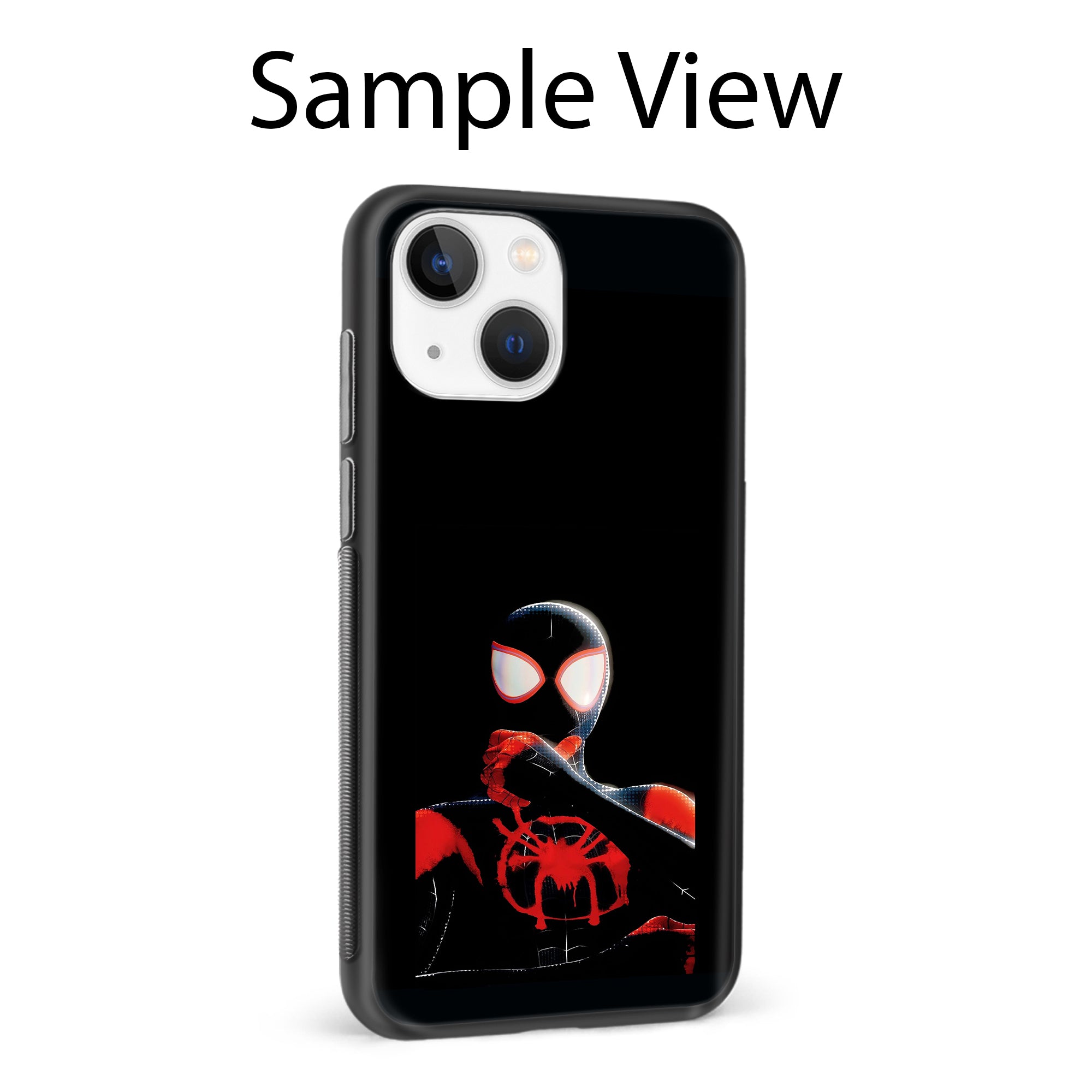 Buy Black Spiderman Metal-Silicon Back Mobile Phone Case/Cover For Samsung S22 Online