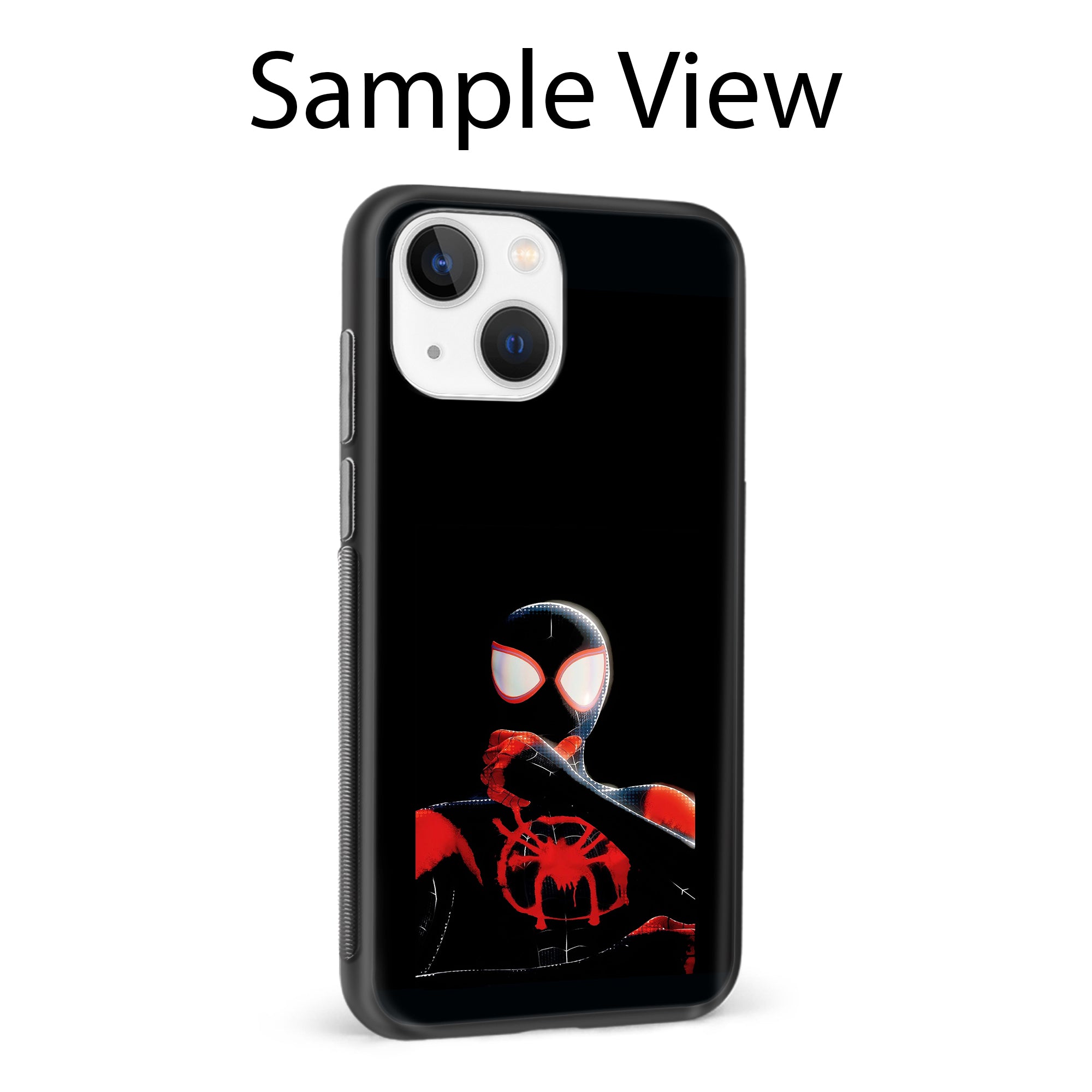 Buy Black Spiderman Metal-Silicon Back Mobile Phone Case/Cover For Samsung Galaxy M32 Online