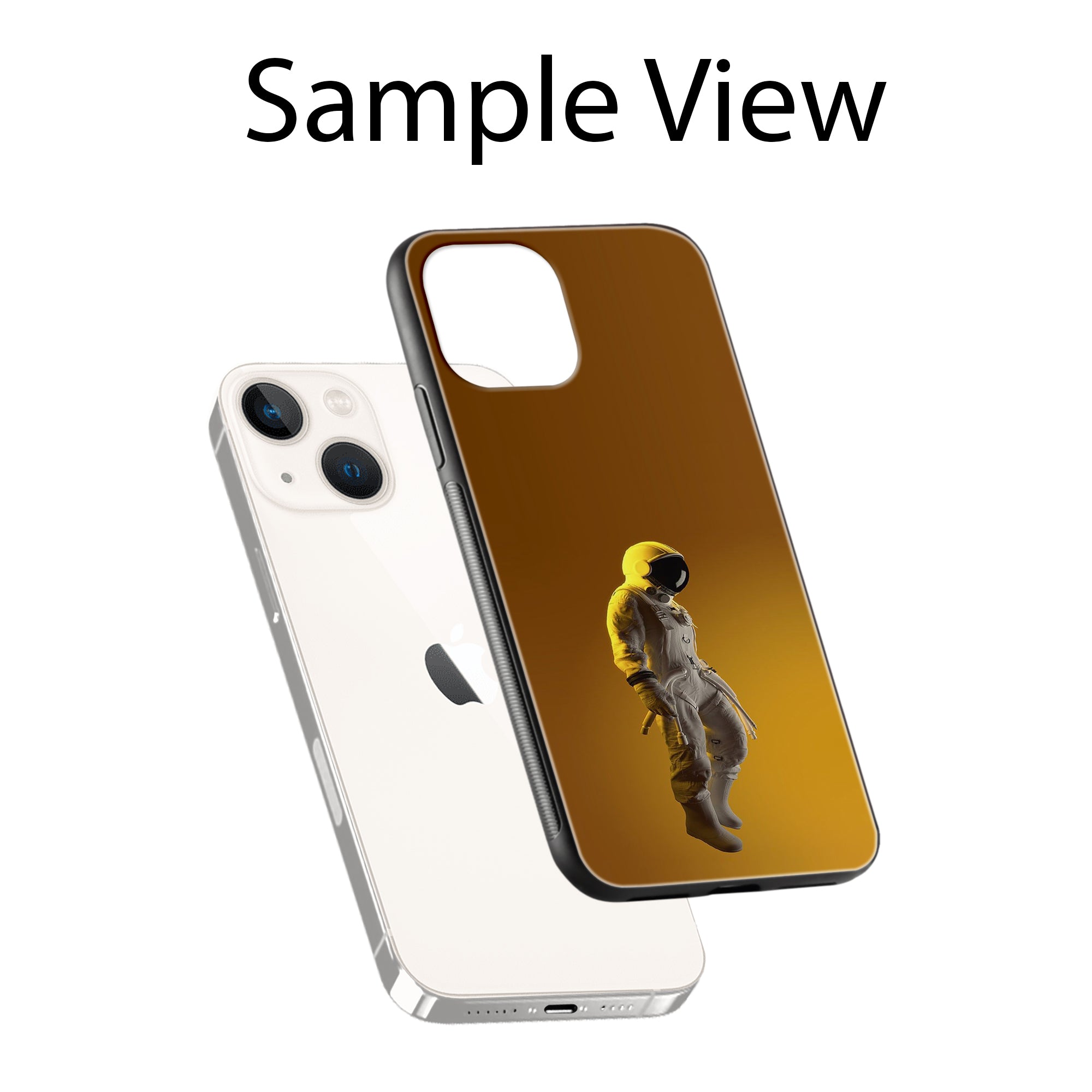 Buy Yellow Astronaut Metal-Silicon Back Mobile Phone Case/Cover For Samsung Galaxy M51 Online