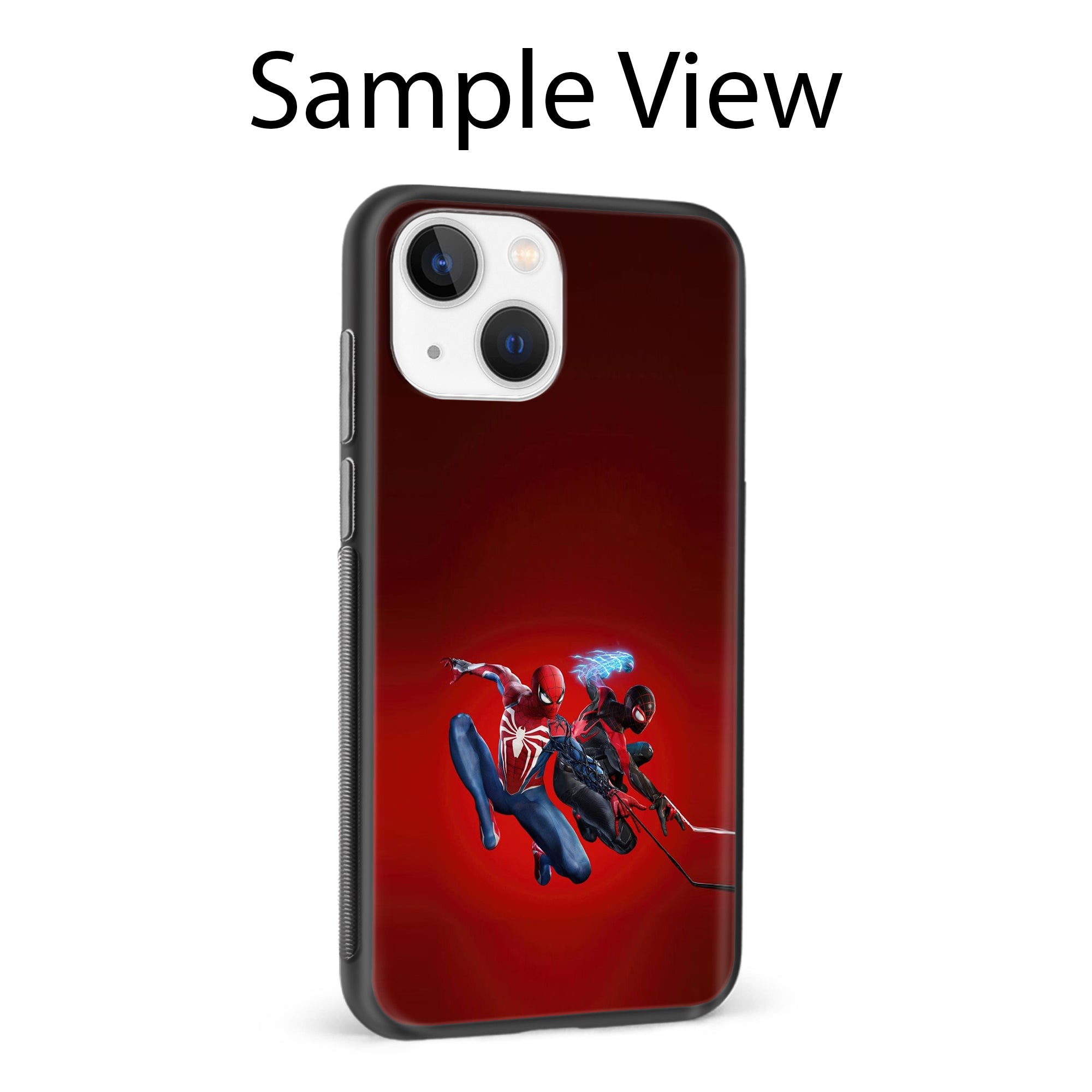 Buy Spiderman And Miles Morales Metal-Silicon Back Mobile Phone Case/Cover For Samsung S22 Online