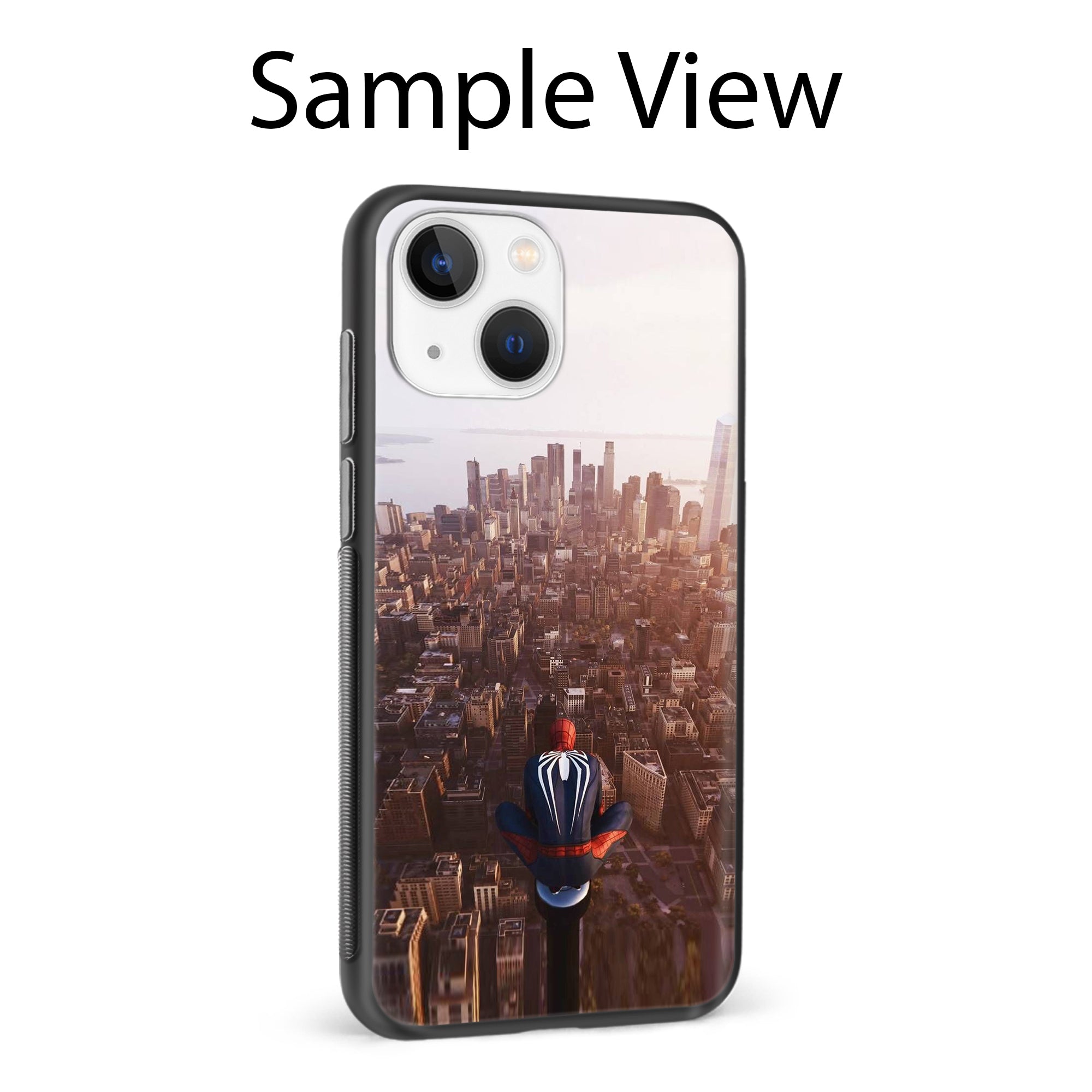 Buy City Of Spiderman Metal-Silicon Back Mobile Phone Case/Cover For Samsung S22 Online