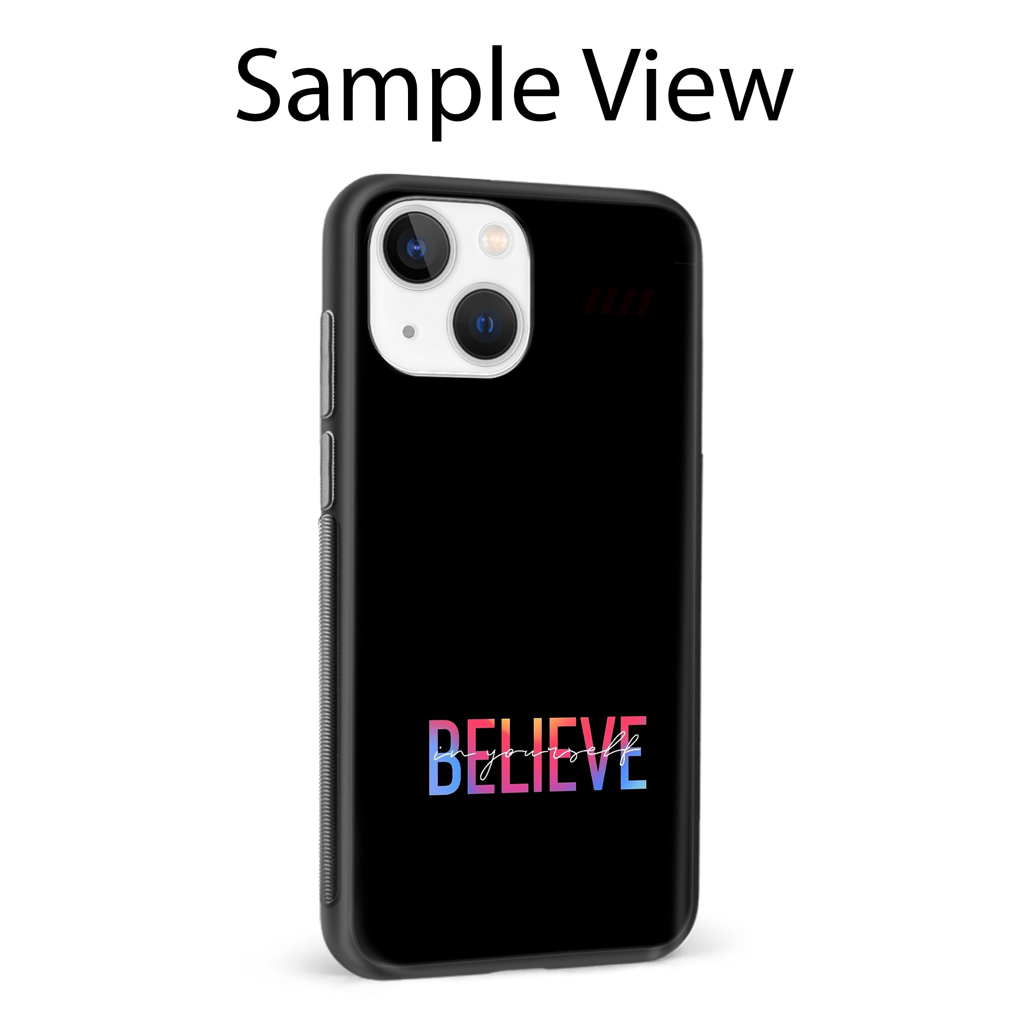 Buy Believe Metal-Silicon Back Mobile Phone Case/Cover For Samsung S22 Online