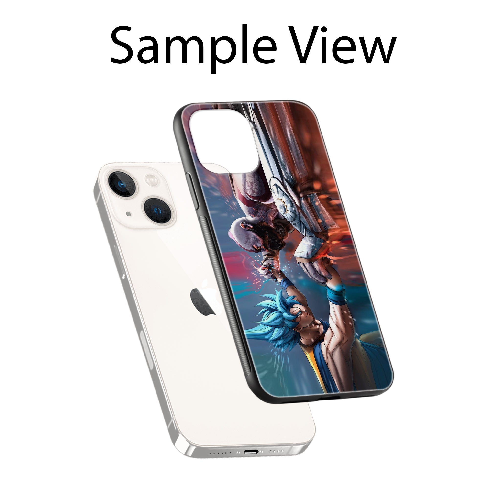Buy Goku Vs Kratos Metal-Silicon Back Mobile Phone Case/Cover For Samsung Galaxy M32 Online