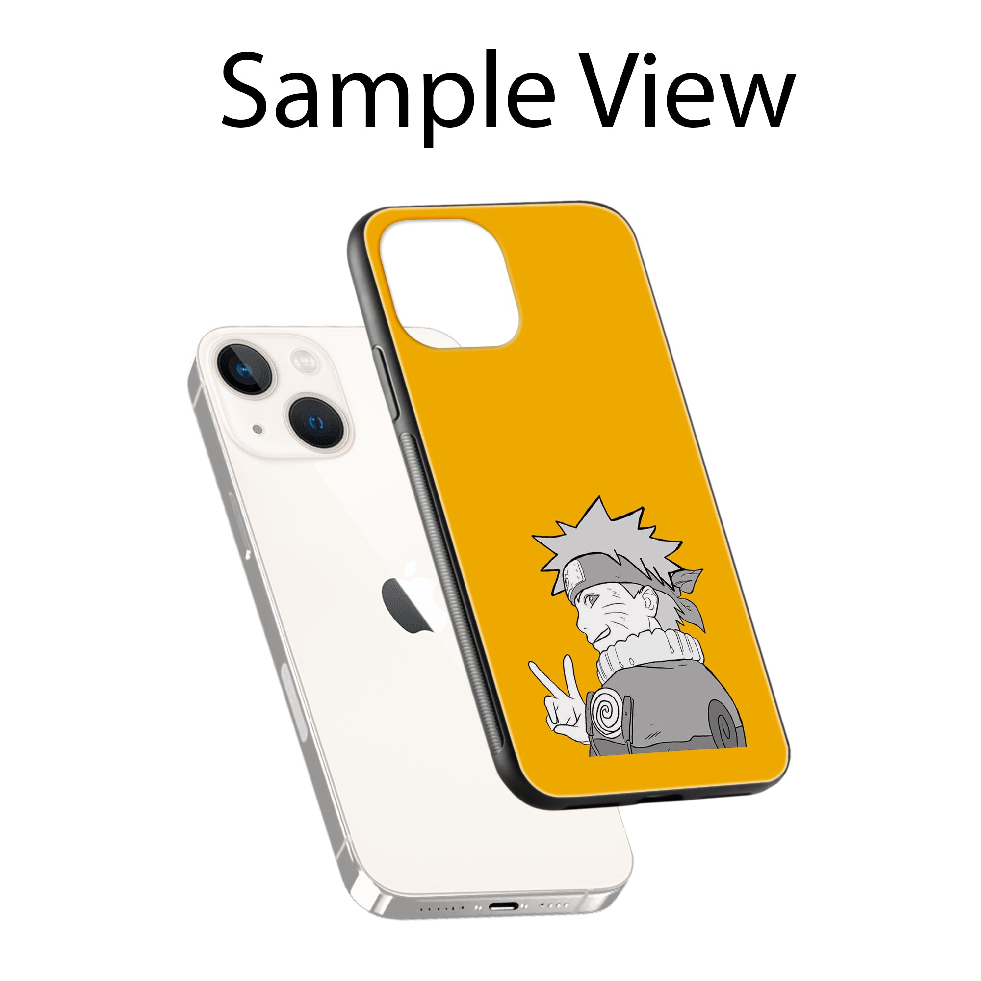 Buy White Naruto Metal-Silicon Back Mobile Phone Case/Cover For Samsung S22 Online