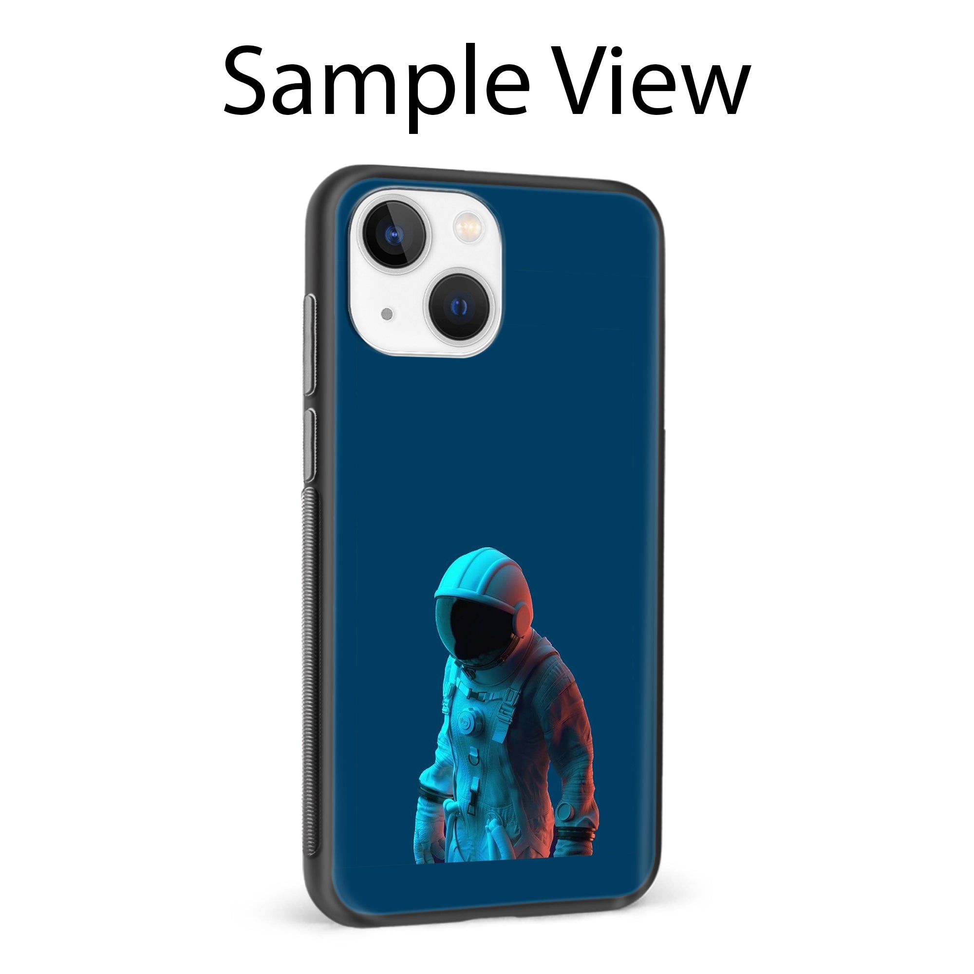 Buy Blue Astronaut Metal-Silicon Back Mobile Phone Case/Cover For Samsung S22 Online