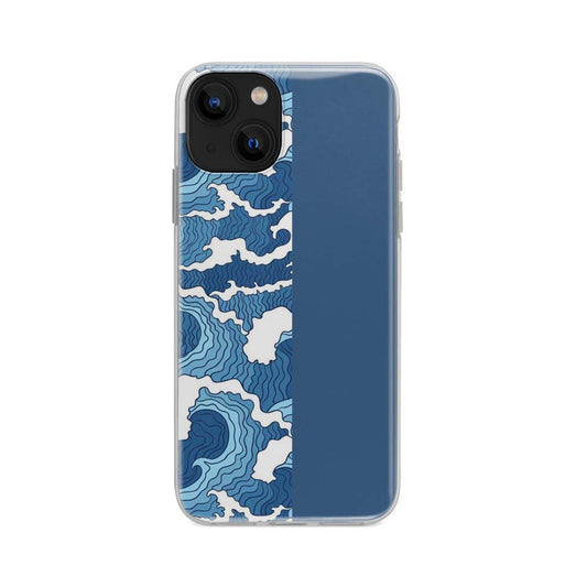 Buy Double Shade Blue Texture Soft Silicon Mobile Back Cover Online