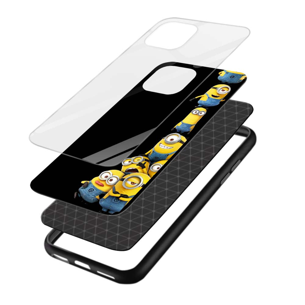 Buy Stupid Minions Glass Back Phone Case/Cover Online