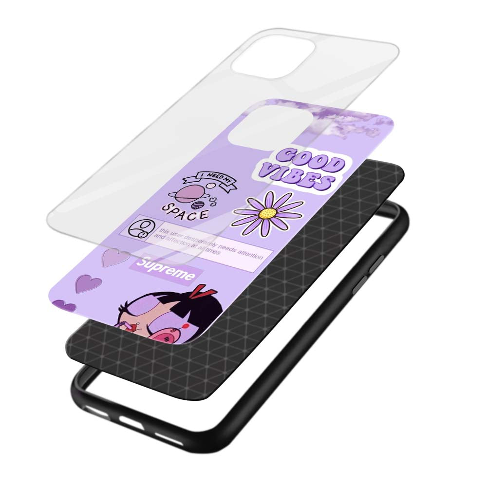 Buy Pow Girls Crazy Glass Back Phone Case/Cover Online