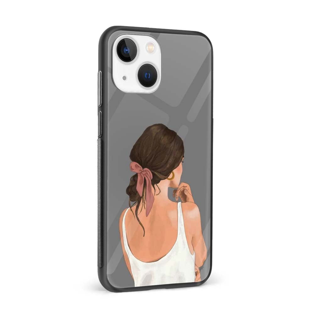 Buy Fashion Girl Glass Back Phone Case/Cover Online