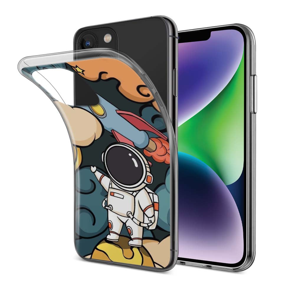 Buy Baby Astronaut Soft Silicon Mobile Back Cover Online