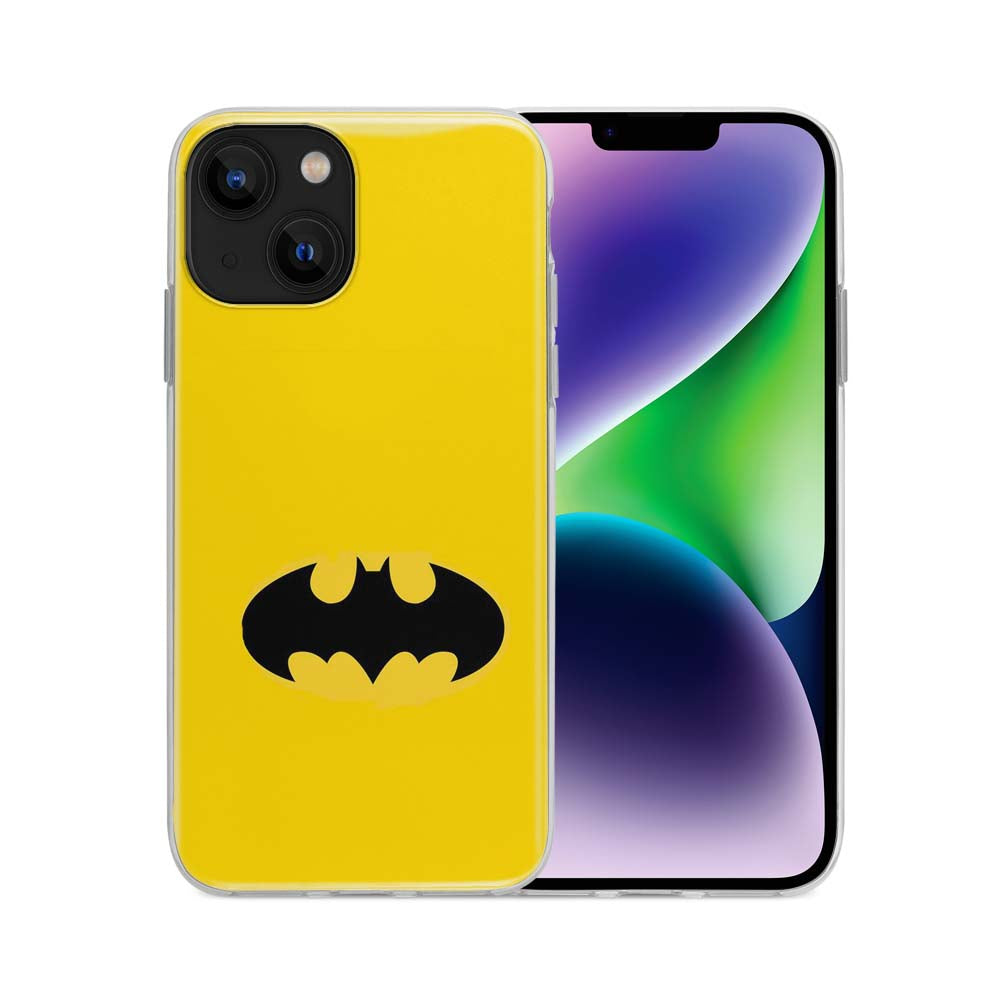 Buy Batman In Yellow Soft Silicon Mobile Back Cover Online