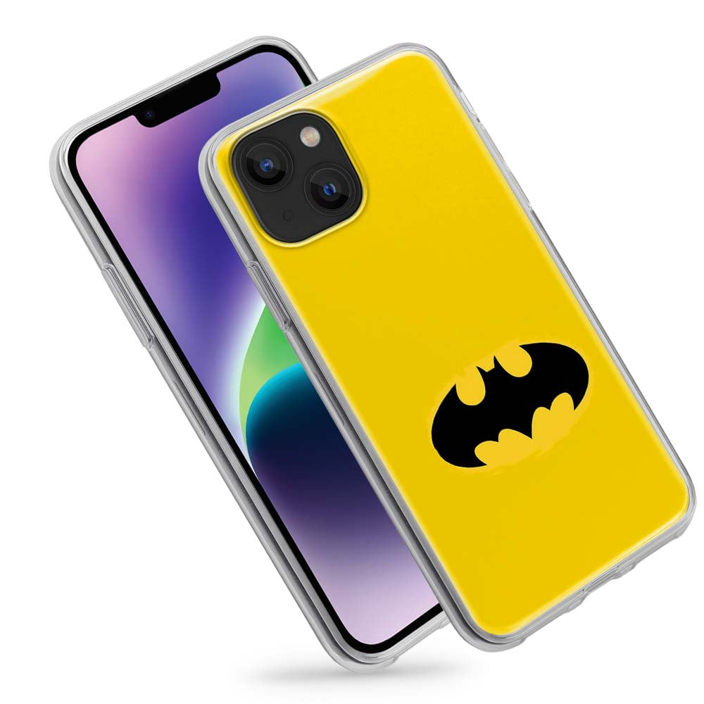 Buy Batman In Yellow Soft Silicon Mobile Back Cover Online