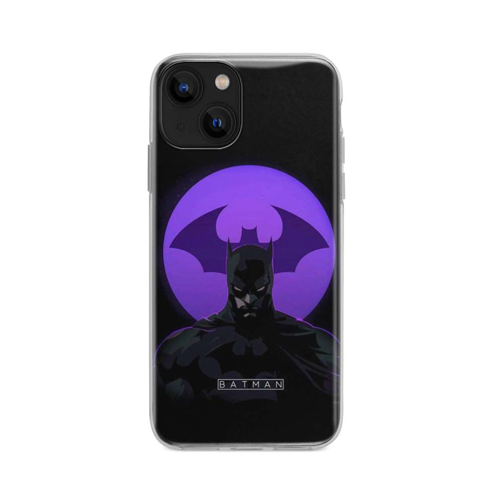 Buy Batman With Purple Circle Soft Silicon Mobile Back Cover Online