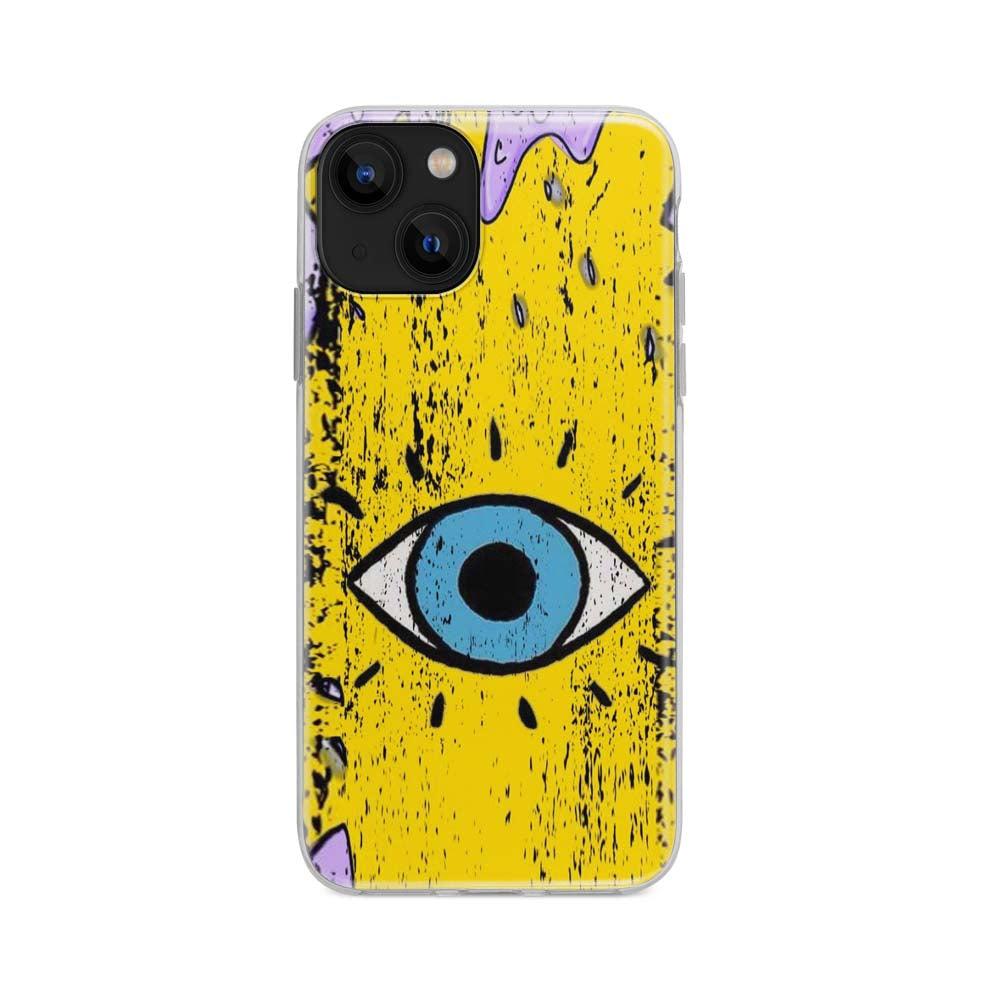 Buy Yellow Open Eye Soft Silicon Mobile Back Cover Online