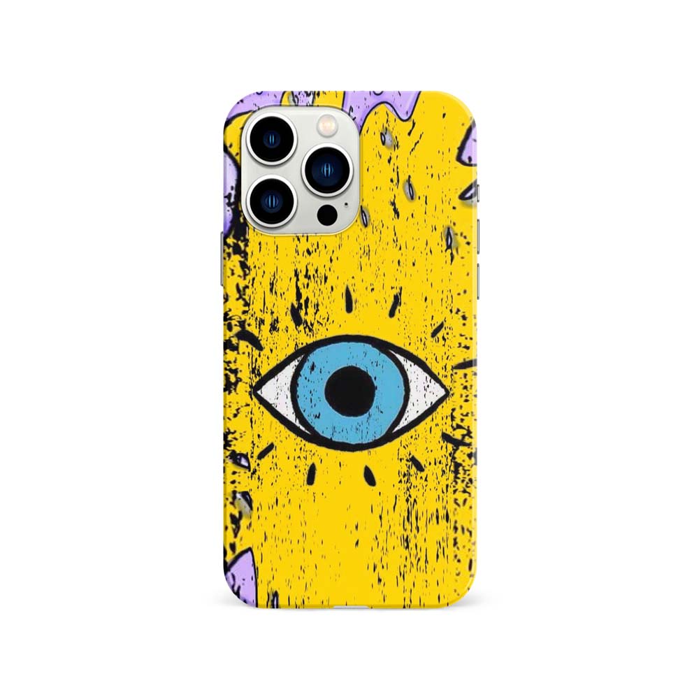 Buy Yellow Open Eye Hard Back Mobile Phone Case Cover Online