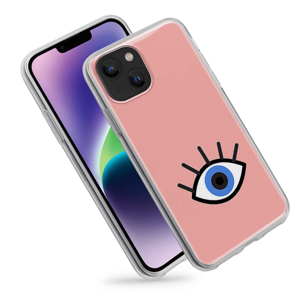 Buy Pink Eye Soft Silicon Mobile Back Cover Online