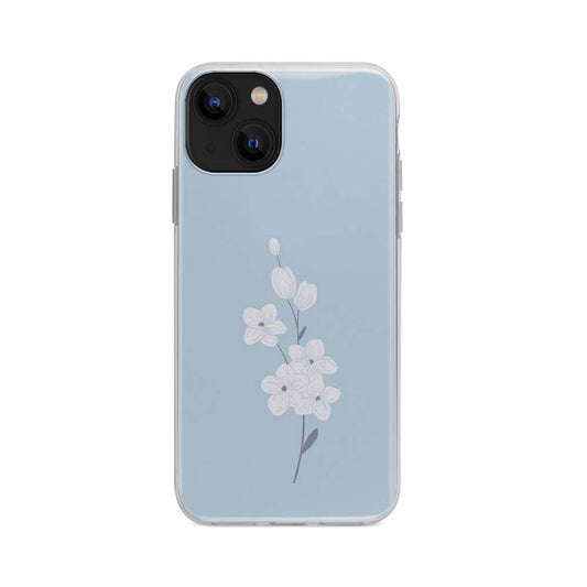 Buy Sky Blue Flowerblue FlowerSoft Silicon Mobile Back Cover Online