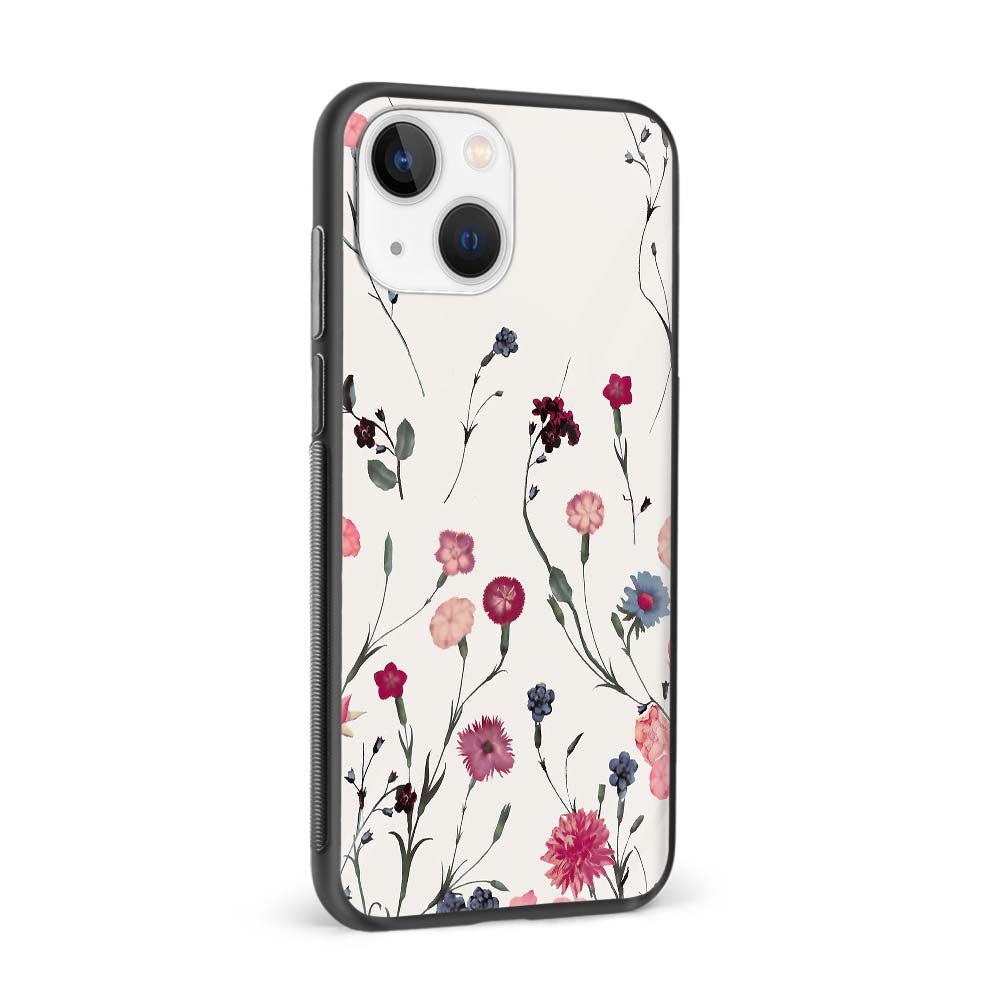 Buy Colourful Flower Glass Back Phone Case/Cover Online