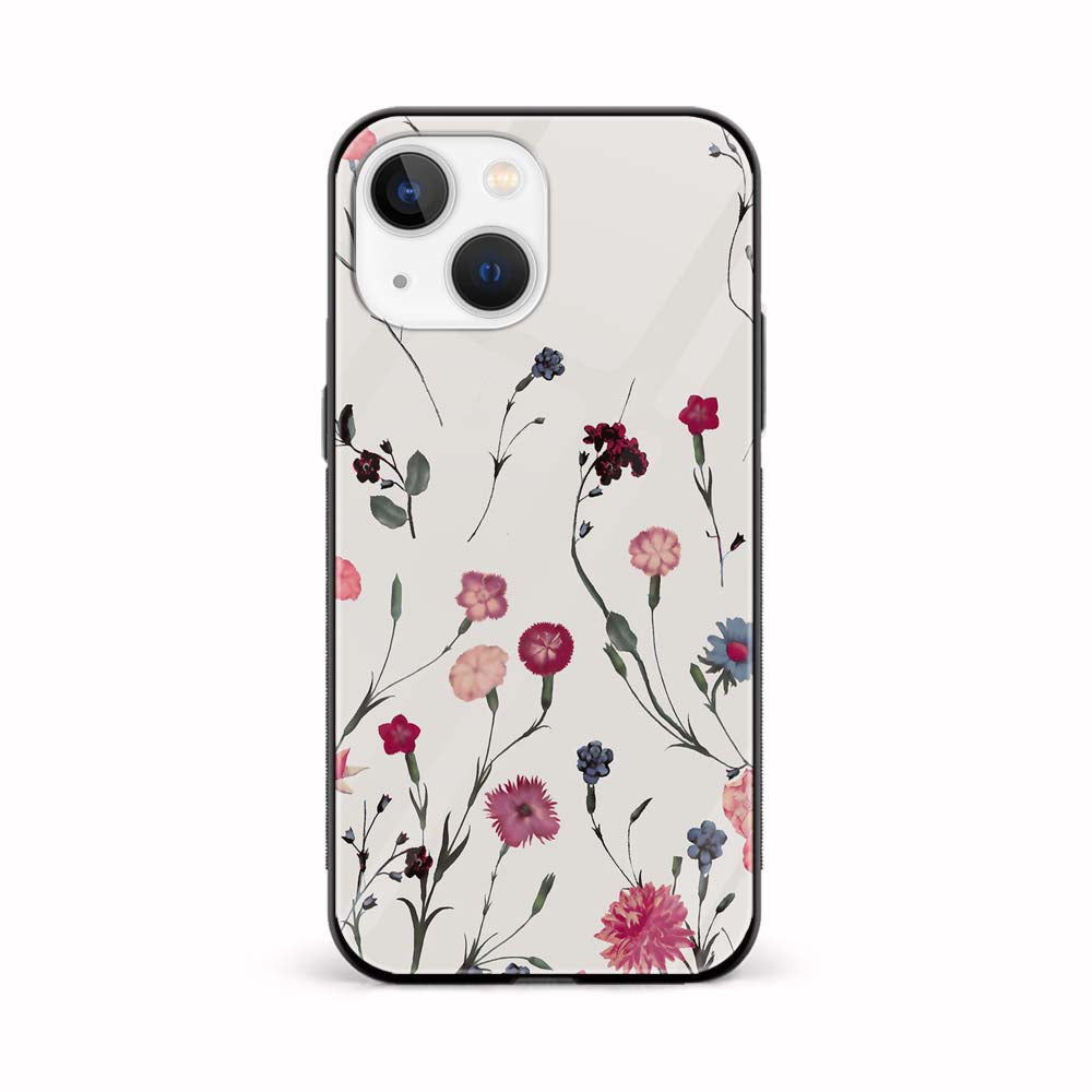 Buy Colourful Flower Glass Back Phone Case/Cover Online