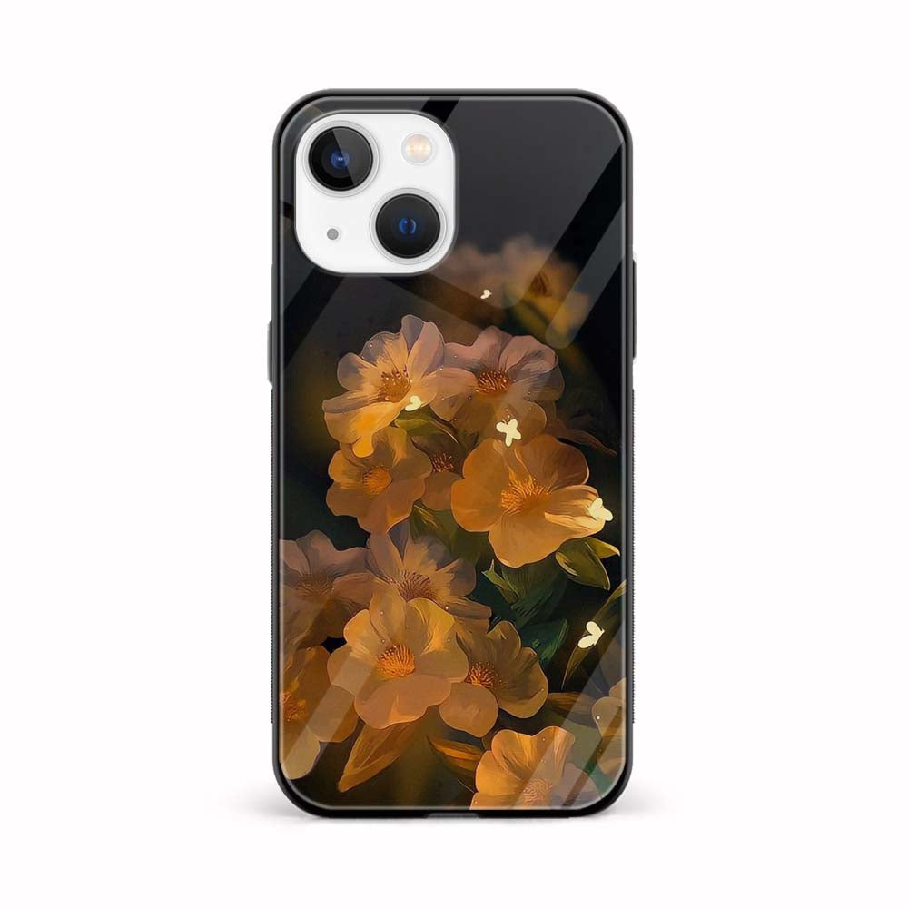 Buy Yellow Night Flower Glass Back Phone Case/Cover Online