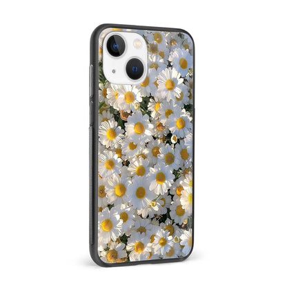 Buy White Flower Glass Back Phone Case/Cover Online