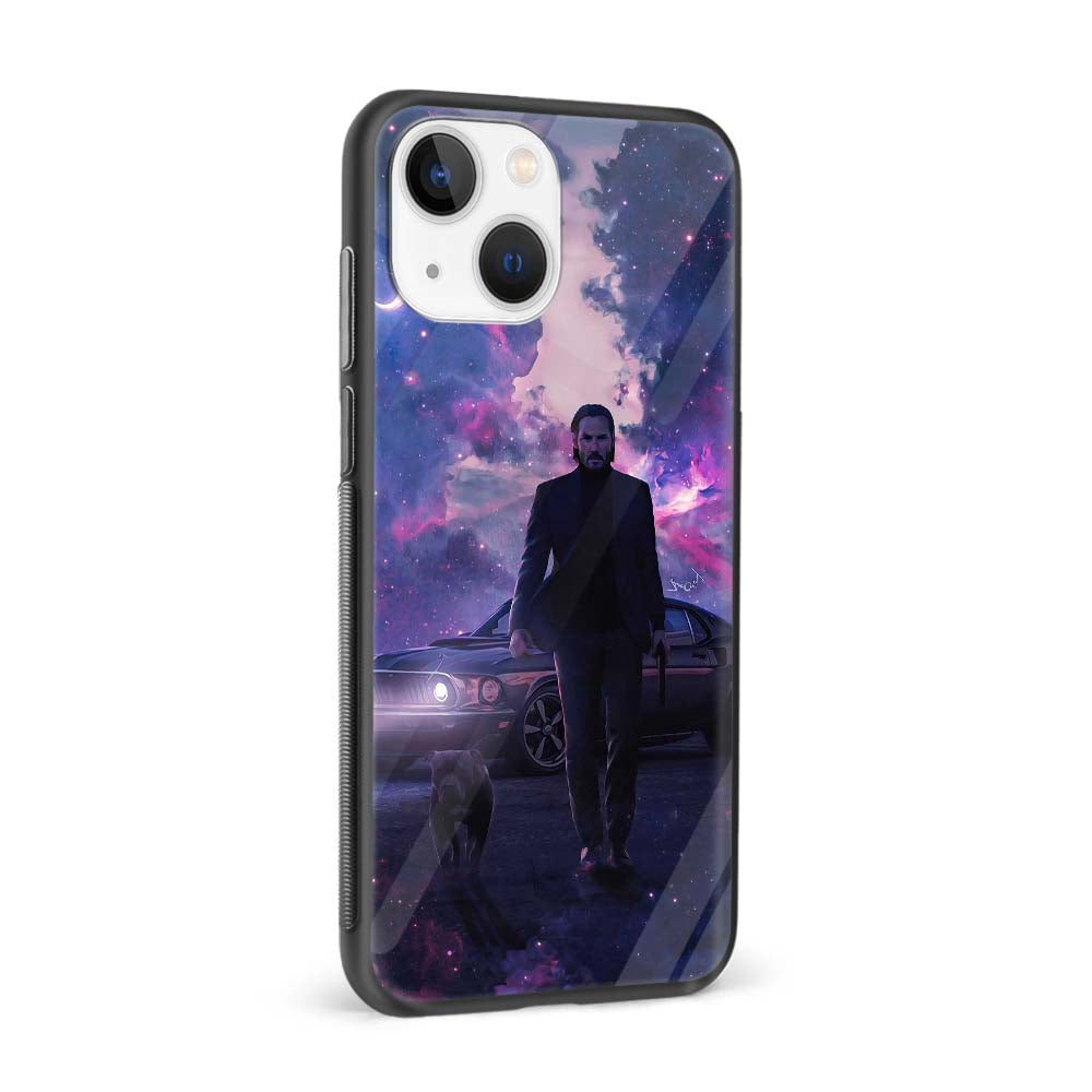 Buy John Wick And Dog Glass Back Phone Case/Cover Online