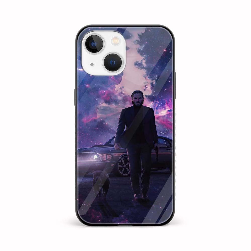 Buy John Wick And Dog Glass Back Phone Case/Cover Online