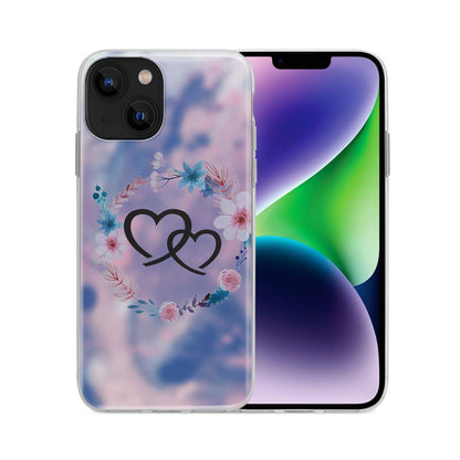 Buy Colourful Heart Soft Silicon Mobile Back Cover Online