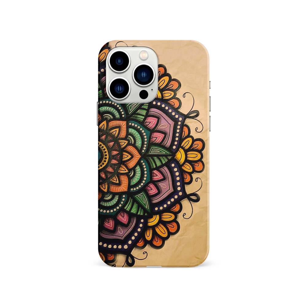 Buy Yellow Mandala Hard Back Mobile Phone Case Cover Online