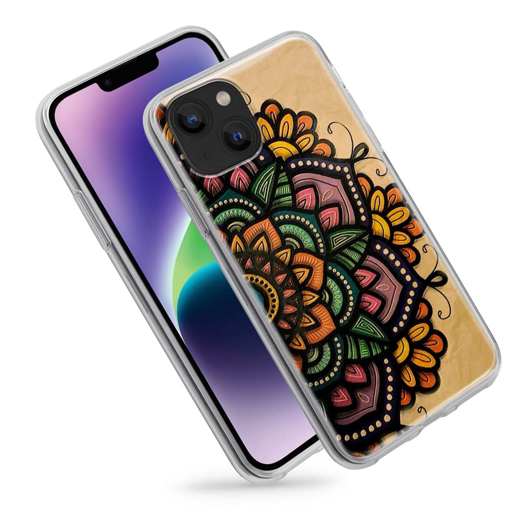 Buy Yellow Mandala Soft Silicon Mobile Back Cover Online