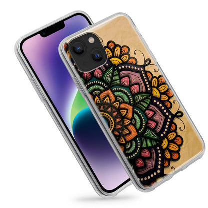 Buy Yellow Mandala Soft Silicon Mobile Back Cover Online