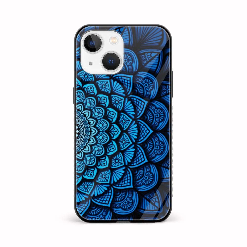 Buy Blue Mandala Glass Back Phone Case/Cover Online