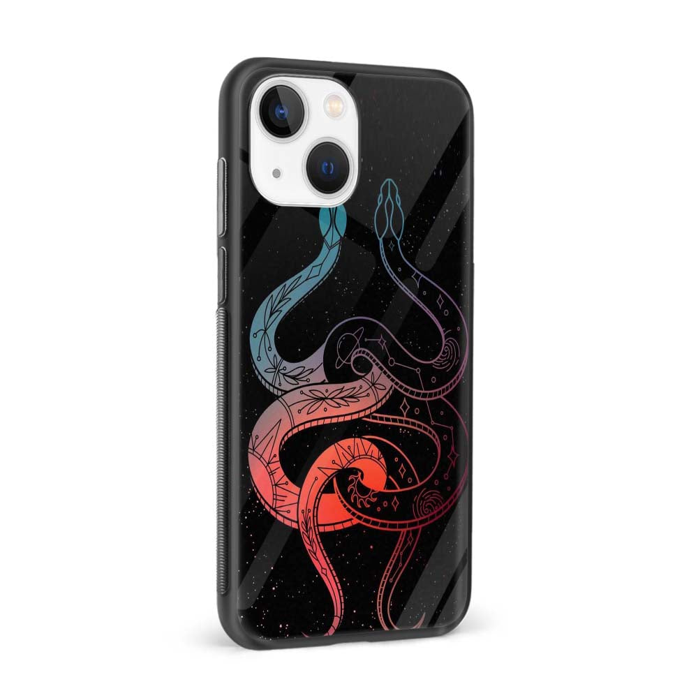 Buy Snake Mandala Glass Back Phone Case/Cover Online