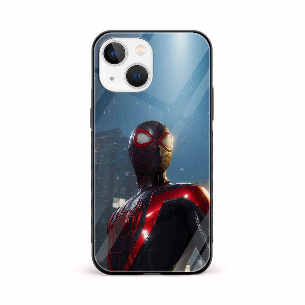 Buy Spiderman Miles Morales Glass Back Phone Case/Cover Online