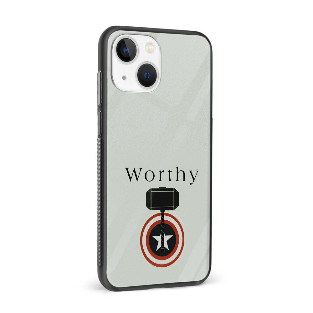 Buy Worthy Captain America Glass Back Phone Case/Cover Online